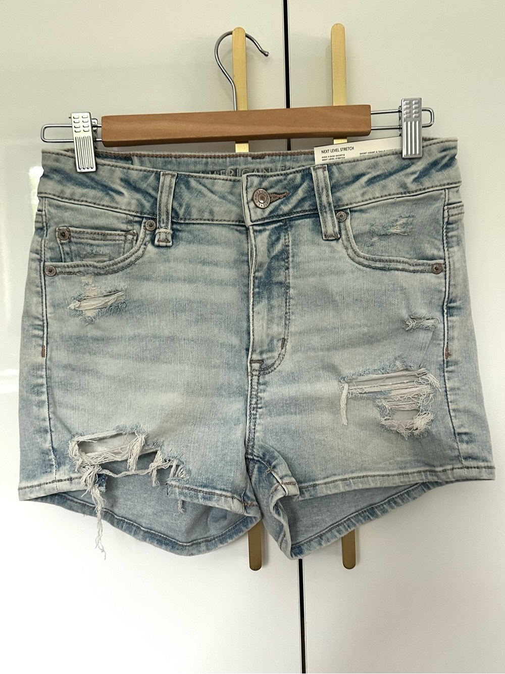American Eagle high-rise shortie shorts small NWT